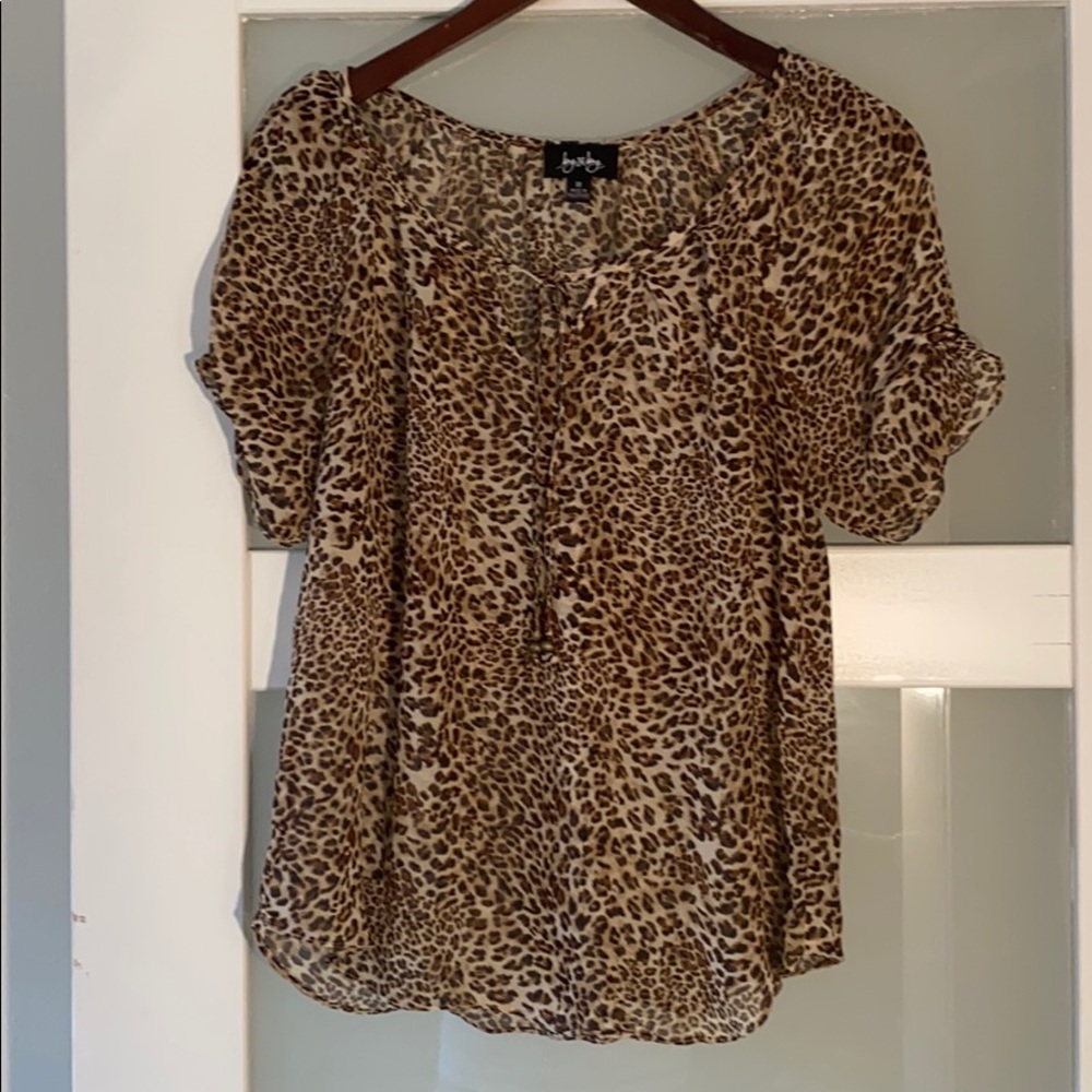 Leopard print blouse